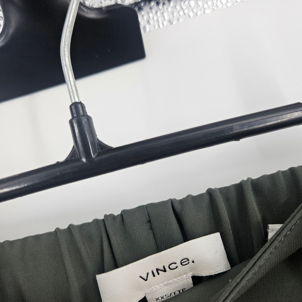 Vince Trousers Dress Pants Gray Pleated Pull-On Straight Leg Career Business XXS - Picture 4 of 10
